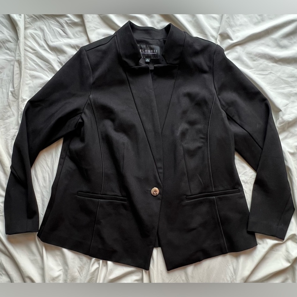 Eloquii Black Blazer